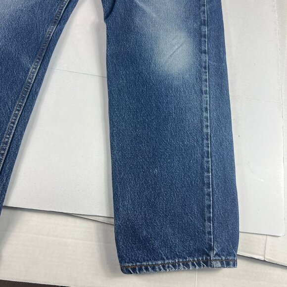 Y2K Levi's Jeans Men's 33 x 30* 505 Straight Blue Faded Cotton Denim Tag 36 x 32 - Picture 5 of 16
